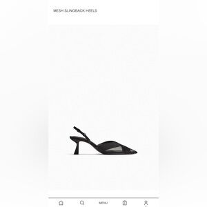 Zara sling back shoes